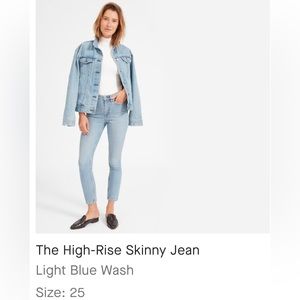 Everlane - The High Rise Skinny Jeans 👖25 Ankle - light blue wash